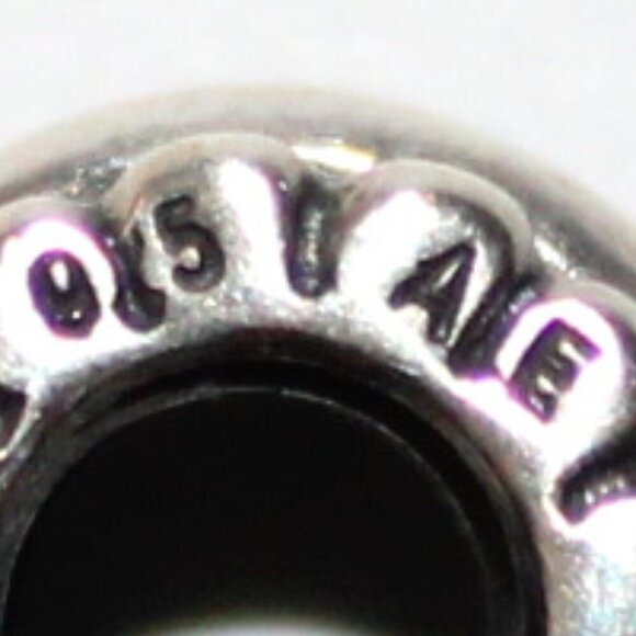 Pandora Sterling Silver Dot Line Spacer Charm 790175 - Picture 5 of 6